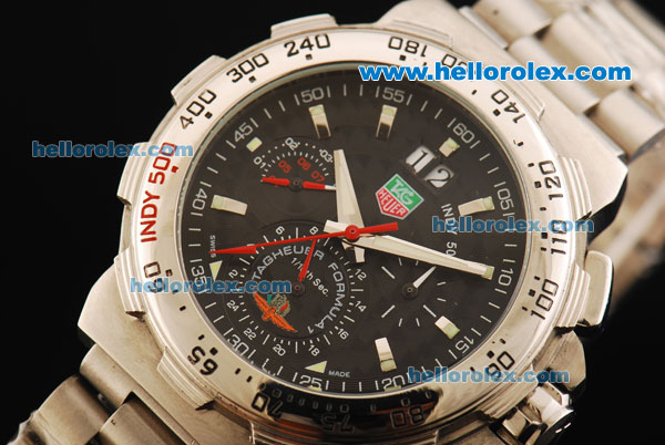 Tag Heuer Formula 1 Automatic Movement with Black Dial and Steel Strap - Click Image to Close